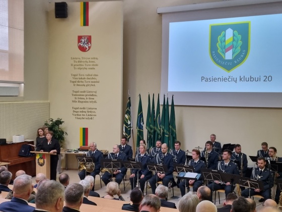 Lietuvos policijos veteranai dalyvavo Pasieniečių klubo 20 metų minėjime